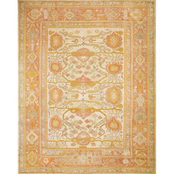 19th Century Turkish Oushak Carpet
