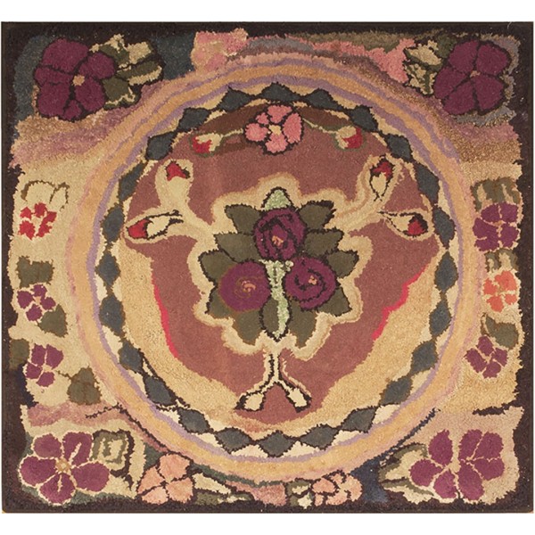 American Hooked Rug #17081