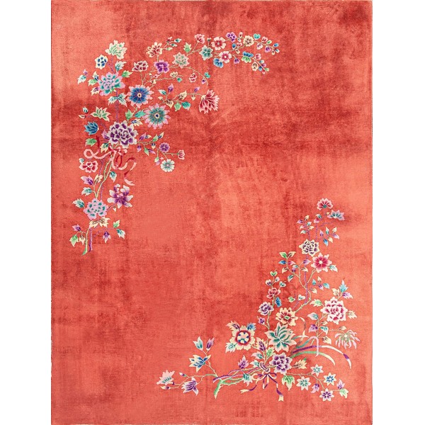 1930s Chinese Art Deco Carpet 
