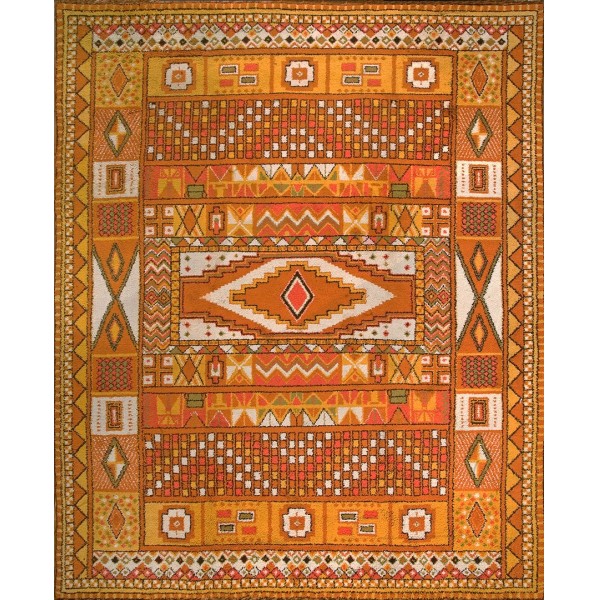 Mid 20th Century Moroccan Carpet 
