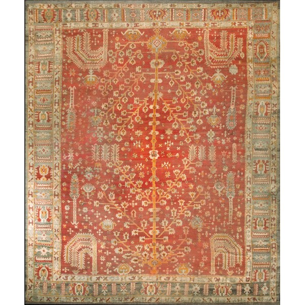 19th Century Turkish Oushak Carpet