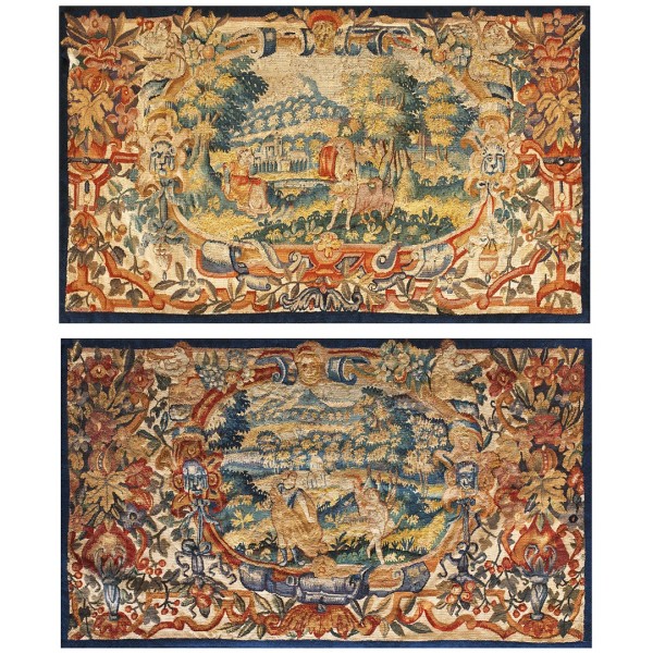 17th Century Pair of Flemish Tapestry