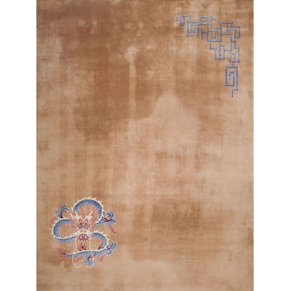 1920s Chinese Art Deco Dragon Carpet 