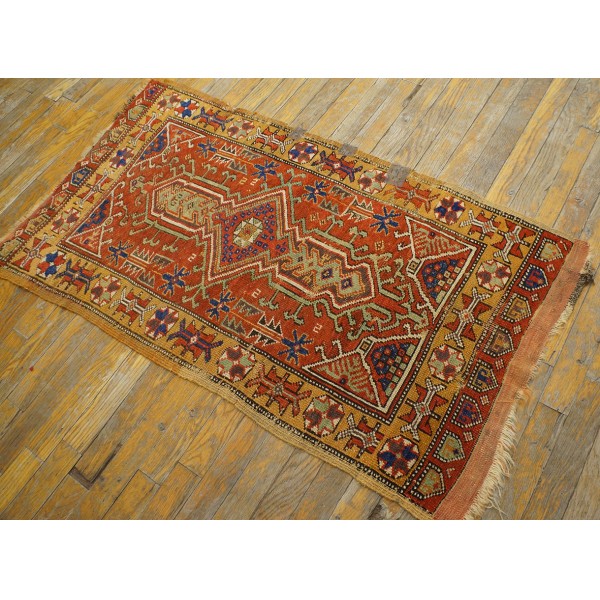 Antique Yastik Rug - 22767 | Turkish Village | 2' 3