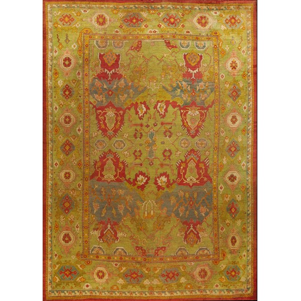 19th Century Turkish Oushak Carpet