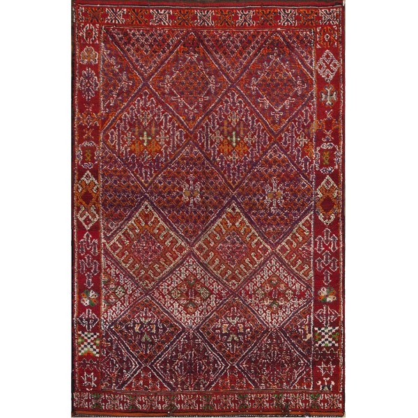 Mid 20th Century Moroccan Carpet 