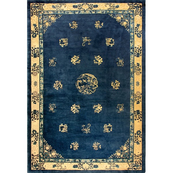 Early 20th Century N. Chinese Peking Carpet 