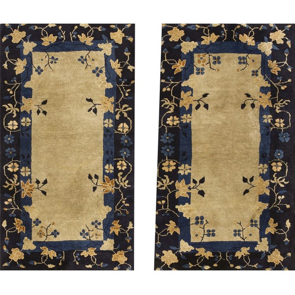 Early 20th Century Pair of Chinese Peking Rugs 