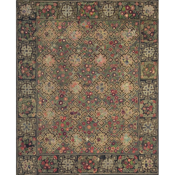 Early 20th Century American Hooked Rug