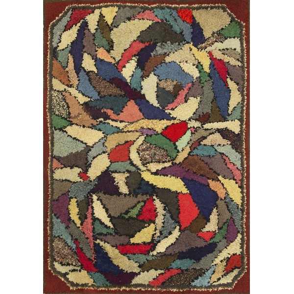 Mid 20 Century American Hooked Rug