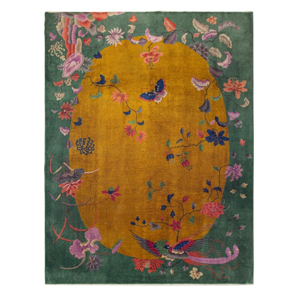 1920s Chinese Art Deco Carpet 