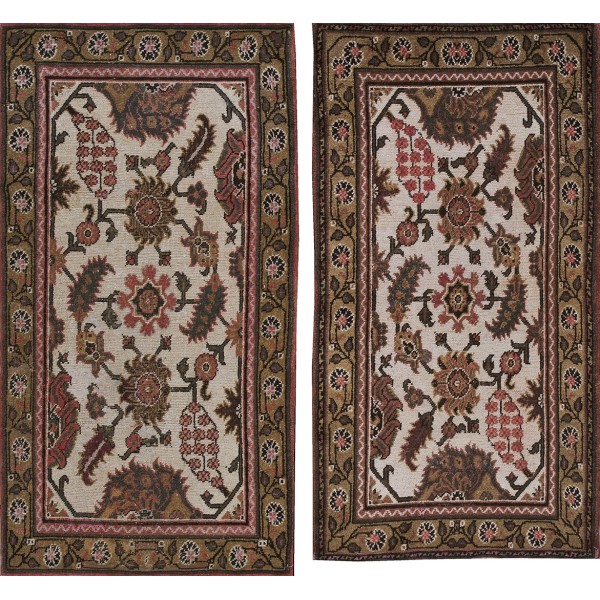 19th Century Pair of N. Indian Agra Carpets