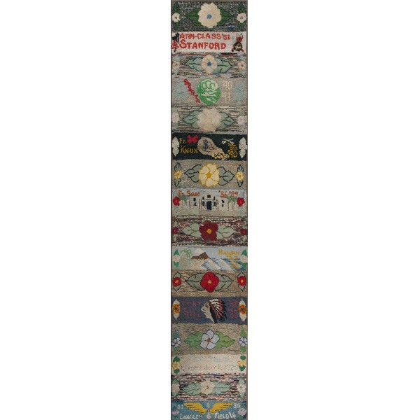 Mid-20th Century Pictorial American Hooked Rug 