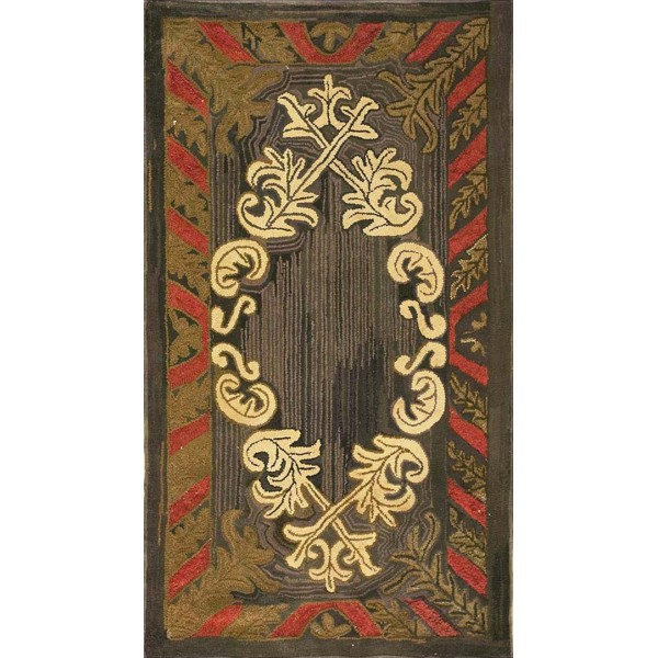 American Hooked Rug #17478