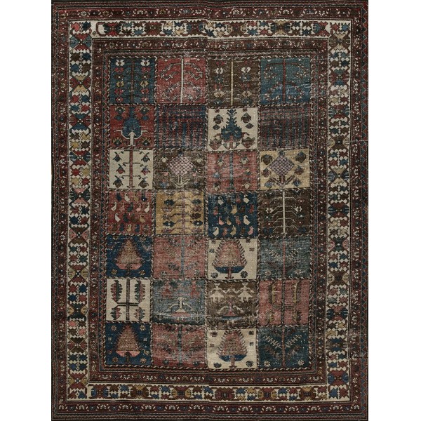 1920s Persian Bakhtiari Garden Carpet 