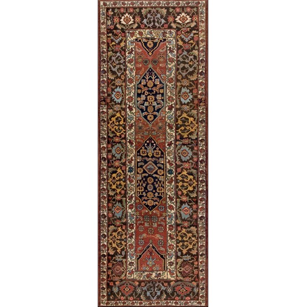 19th Century W. Persian Bijar Carpet 