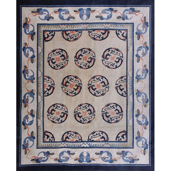 Early 20th Century N. Chinese Baotou Carpet