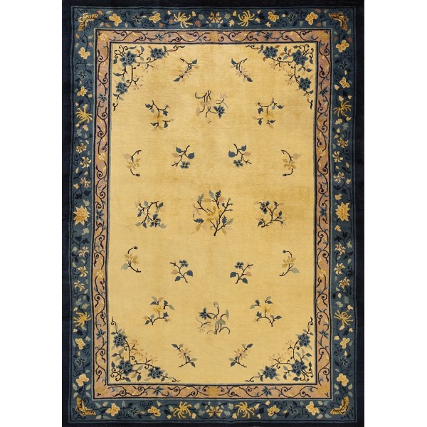 Early 20th Century Chinese Peking Carpet 