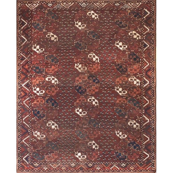 Mid 19th Century Central Asian Ersari - Beshir Main Carpet