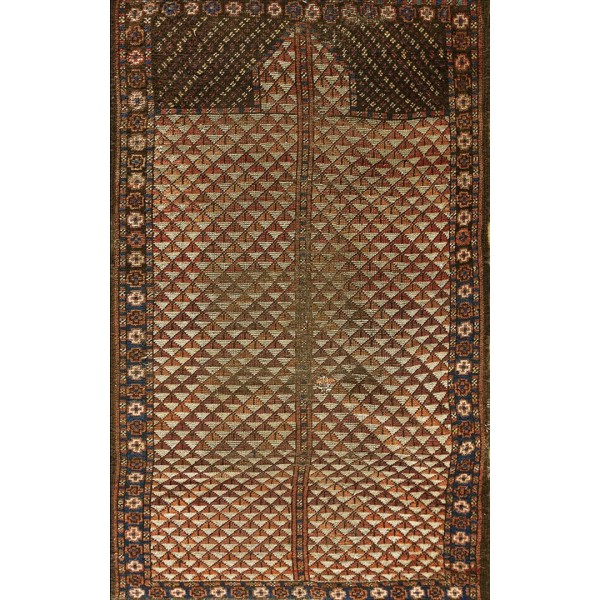 19th Century Central Asian Ersari Prayer Carpet