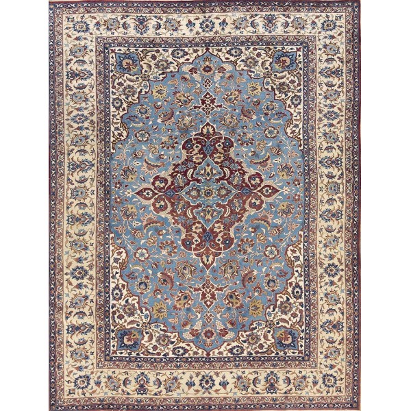 Mid 20th Century Persian Isfahan Carpet on Silk Foundation