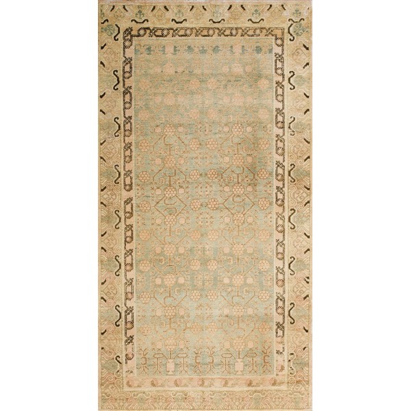 Early 20th Century Central Asian Chinese Khotan Carpet