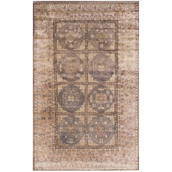 Early 20th Century Central Asian Chinese Khotan Carpet