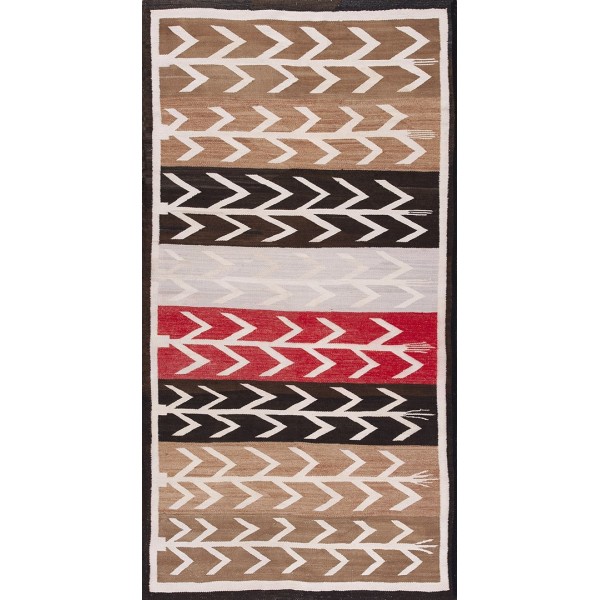 Early 20th Century American Navajo Carpet with Corn Design