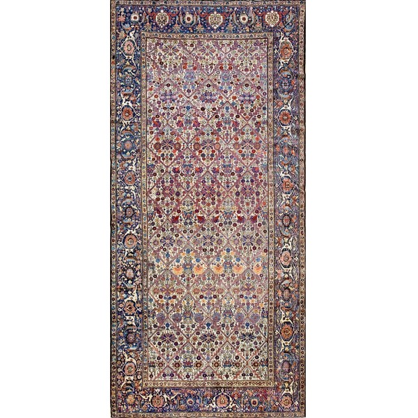 19th Century N.W. Persian Garden Design Gallery Carpet