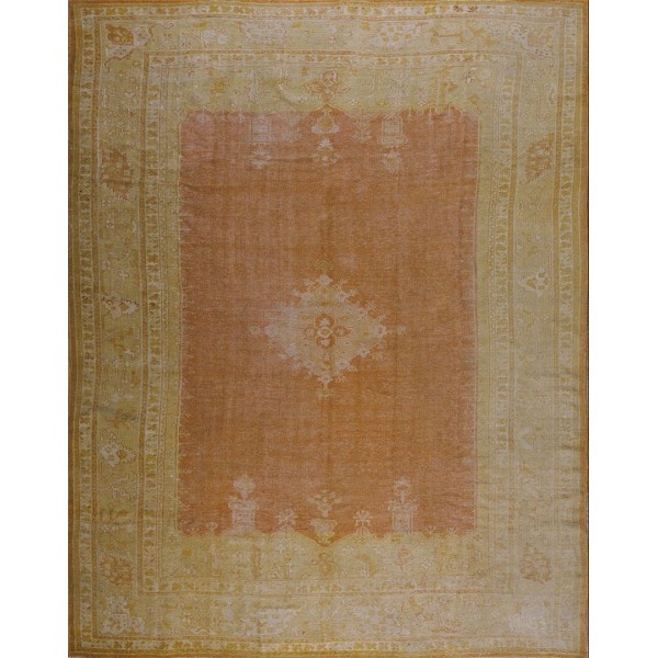 Late 19th Century Turkish Oushak Carpet