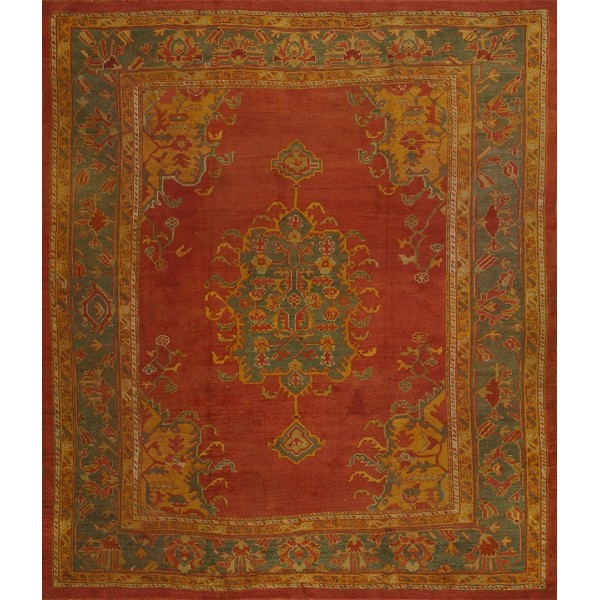 Late 19th Century Turkish Oushak Carpet