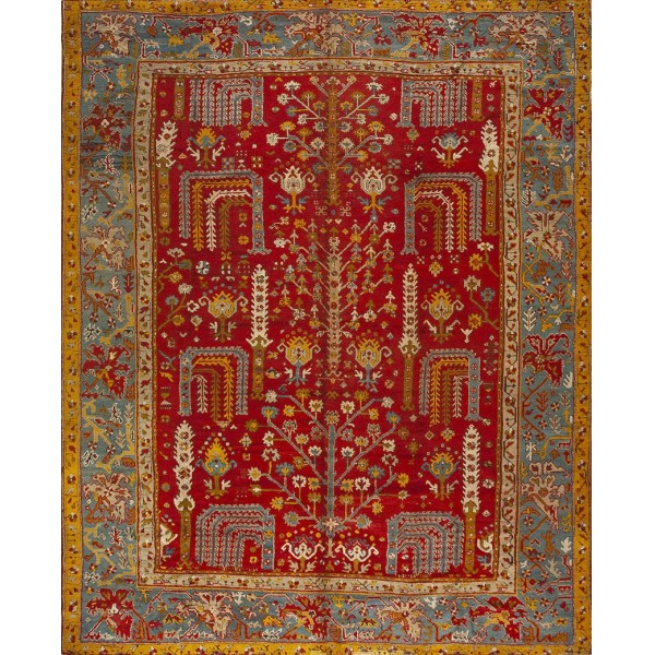Late 19th Century Turkish Oushak Carpet 