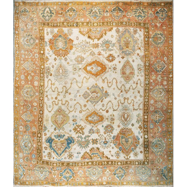 19th Century Turkish Oushak Carpet