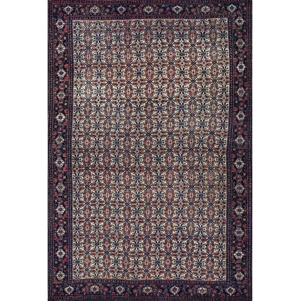 19th Century W. Persian Senneh Carpet on Silk Warp Foundation