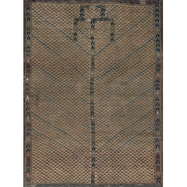 19th Century Central Asian Ersari Prayer Rug