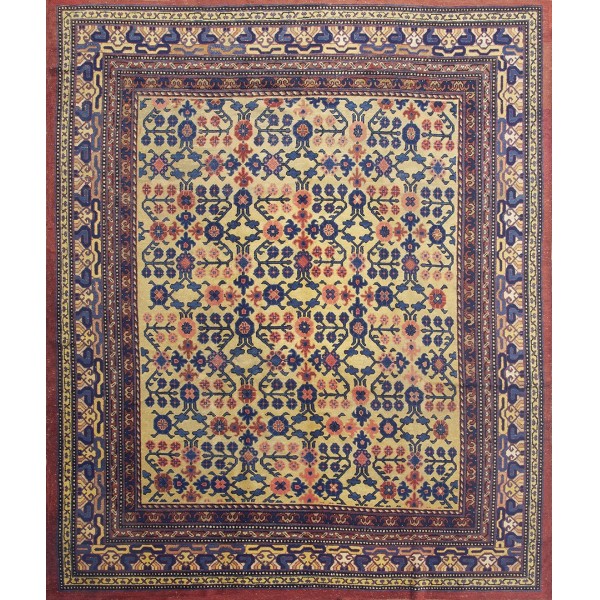 Mid 19th Century Central Asian Yarkand Carpet