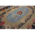 1930s Oval American Hooked Rug