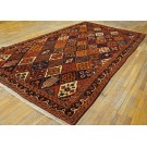 Late 19th Century Inscribed Persian Bakhtiari Garden Carpet 