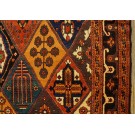 Late 19th Century Inscribed Persian Bakhtiari Garden Carpet 