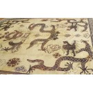 19th Century Chinese Mongolian Dragon Carpet