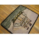Mid 20th Century Nautical American Hooked Rug 