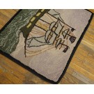 Mid 20th Century Nautical American Hooked Rug 
