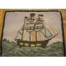 Mid 20th Century Nautical American Hooked Rug 