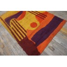 Vintage 1960s Swedish Mid-Century Modern Rya Carpet