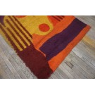 Vintage 1960s Swedish Mid-Century Modern Rya Carpet