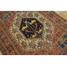 19th Century W. Persian Senneh Carpet with Lions & Camels