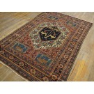 19th Century W. Persian Senneh Carpet with Lions & Camels