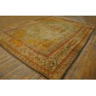 19th Century Turkish Angora Oushak Carpet 
