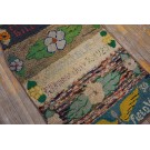 Mid-20th Century Pictorial American Hooked Rug 