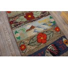 Mid-20th Century Pictorial American Hooked Rug 